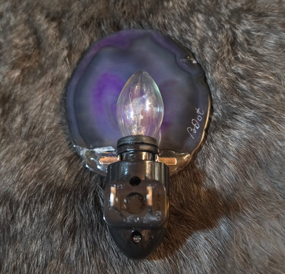 Agate nightlight - Purple