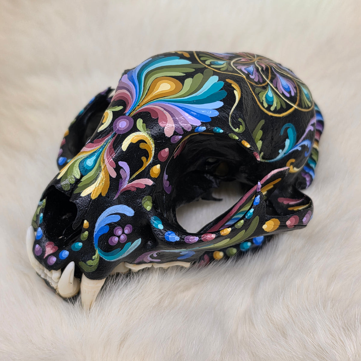 Bobcat Skull - Pastel