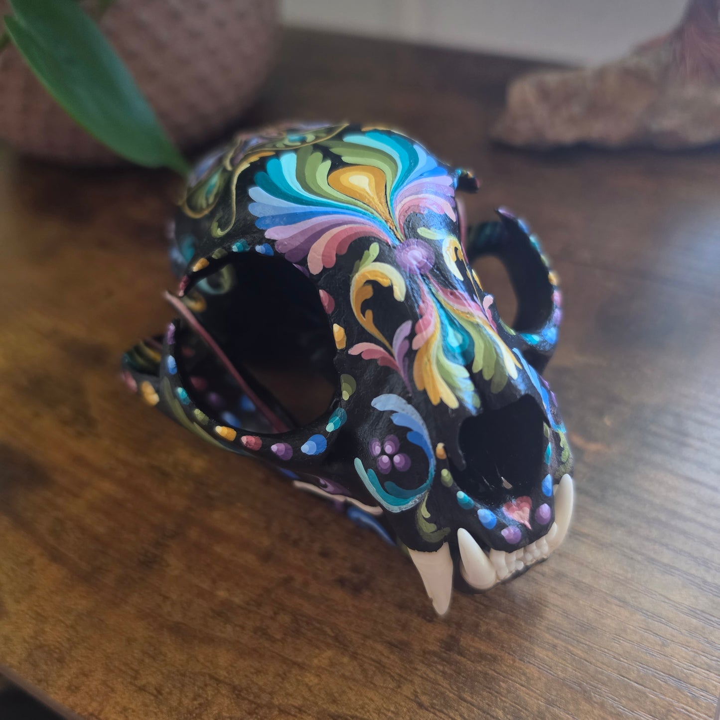 Bobcat Skull - Pastel