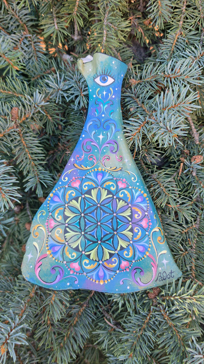 Deer Scapula - Flower Of Life