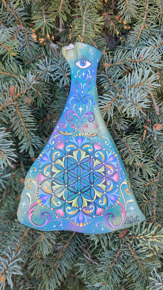 Deer Scapula - Flower Of Life