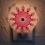 Charger l&#39;image dans la galerie, Selenite nightlight - Hexagon Pink - Bdotartsy
