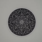 Load image into Gallery viewer, 3&quot; Black &amp; White Mandala Sticker
