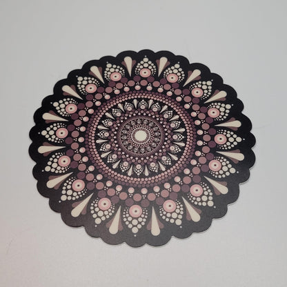 3" Mauve Mandala Sticker - Bdotartsy