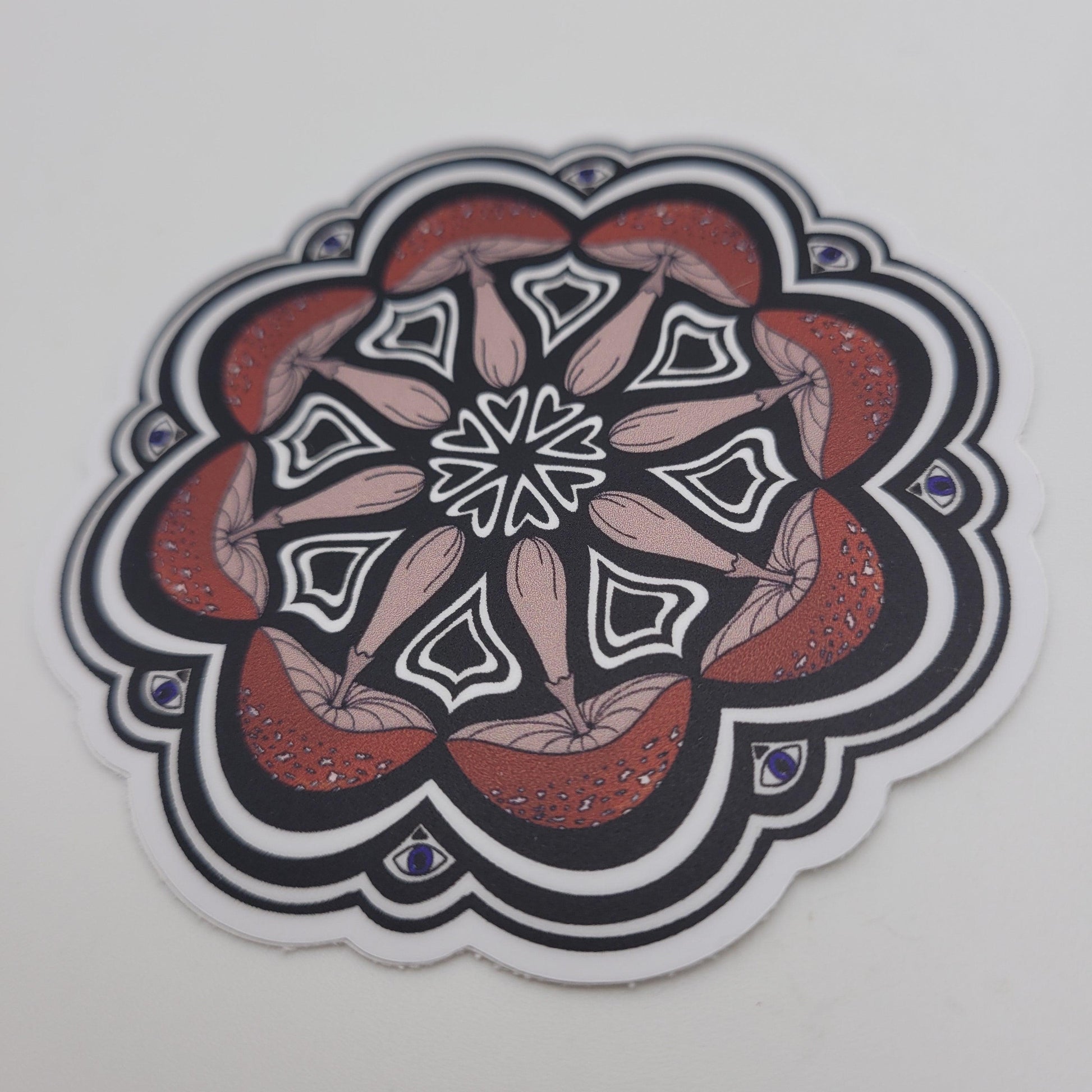 3" Mushroom Mandala Sticker - Bdotartsy