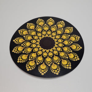 3" Sunflower Dot Mandala Sticker - Bdotartsy