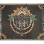 Load image into Gallery viewer, Elephant Mandala Woven Blankets
