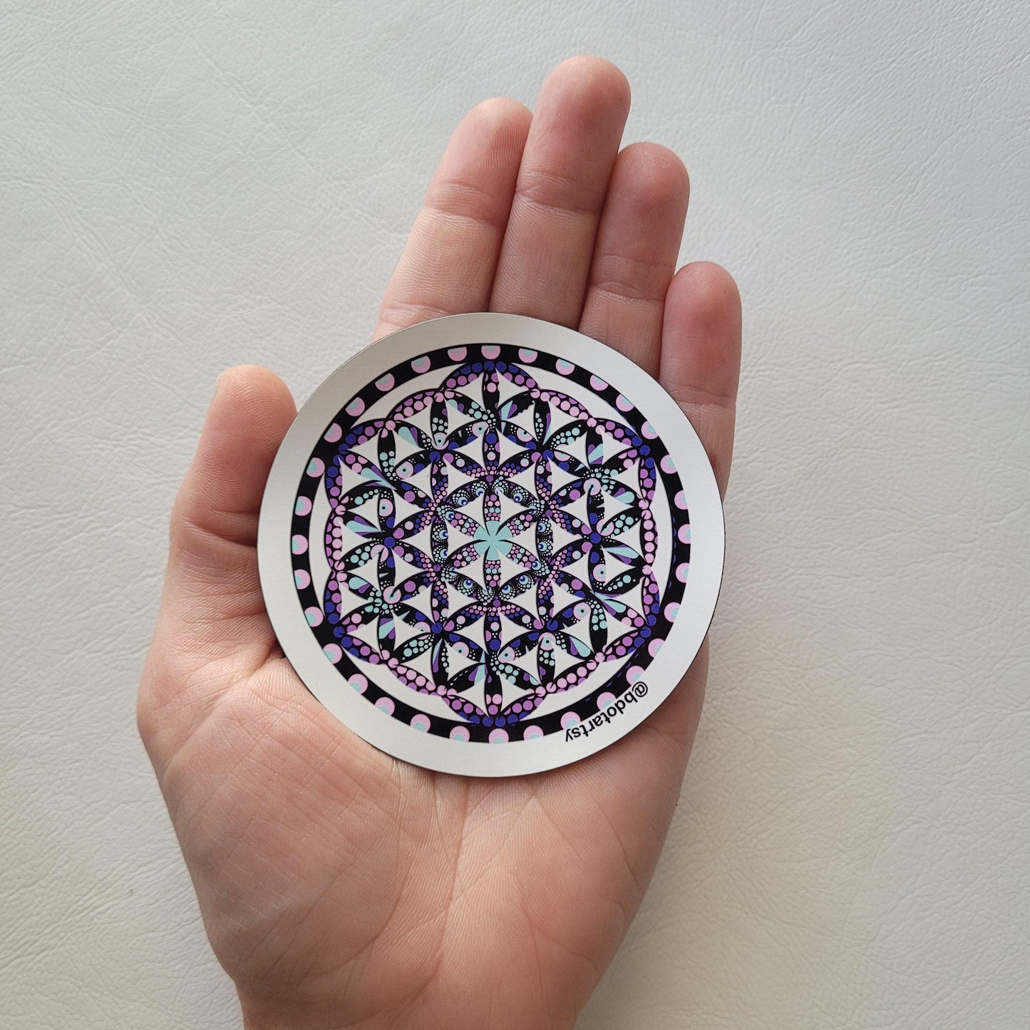 Flower of life 3-inch magnet - Bdotartsy