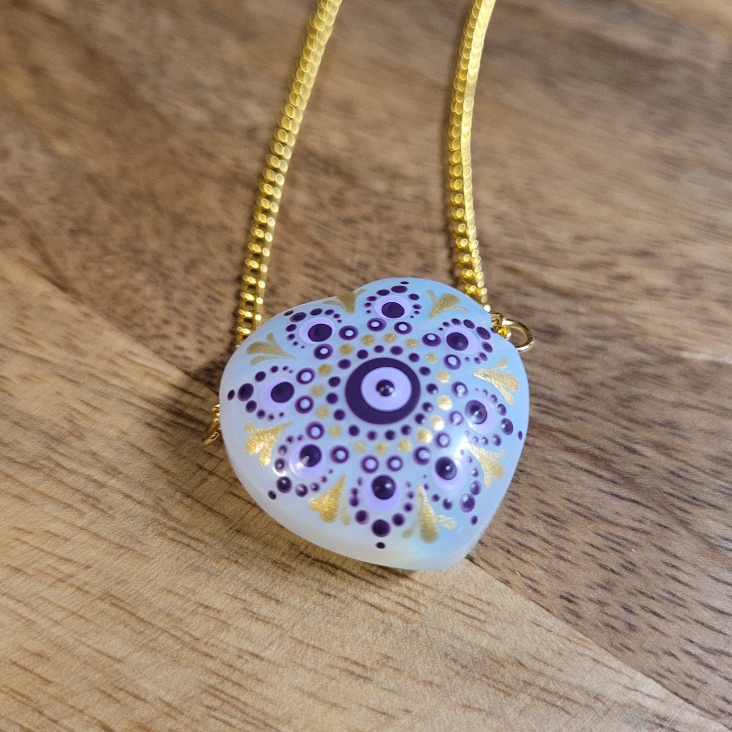 Gemstone Heart Necklace - Bdotartsy