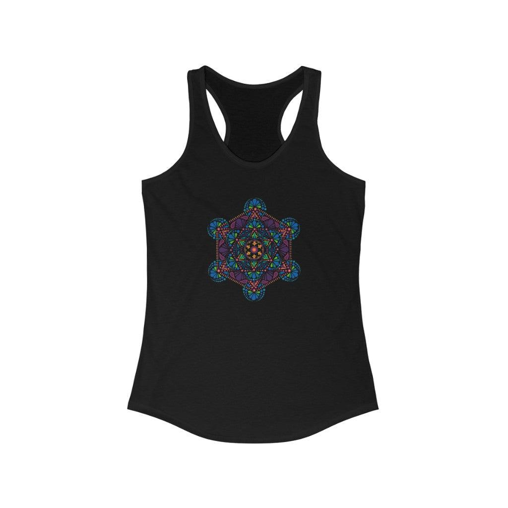 Metatron's Cube Women's Racerback Tank - Bdotartsy