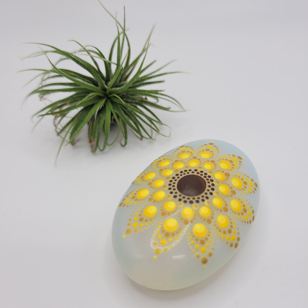 Opalite - Sunflower Palm Stone - Bdotartsy
