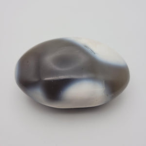 Orca Agate mandala meditation stone - Bdotartsy