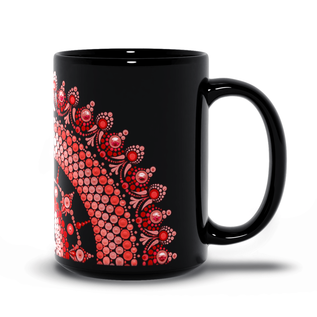 Red Mandala Mug - Bdotartsy