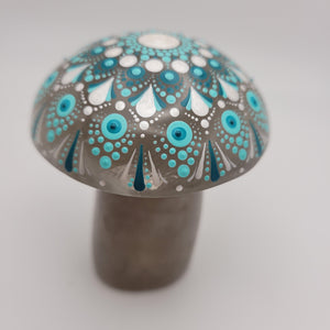 Smoky Quartz - Large Mandala Mushroom Stone - Bdotartsy
