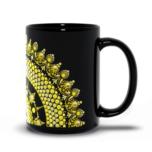 Yellow Mandala Mug - Bdotartsy